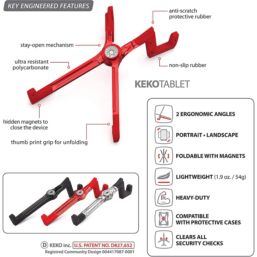 Image 706497_ALTMORE2.jpg, Product 706-497 / Price $24.99, Keko Universal Foldable Tablet Stand from Keko on TSC.ca's Electronics department