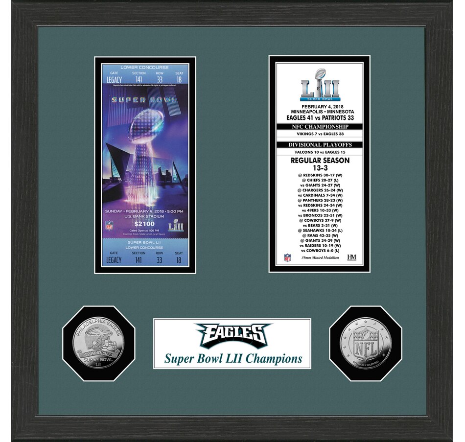 tsc.ca Philadelphia Eagles SB Champion Ticket Collection