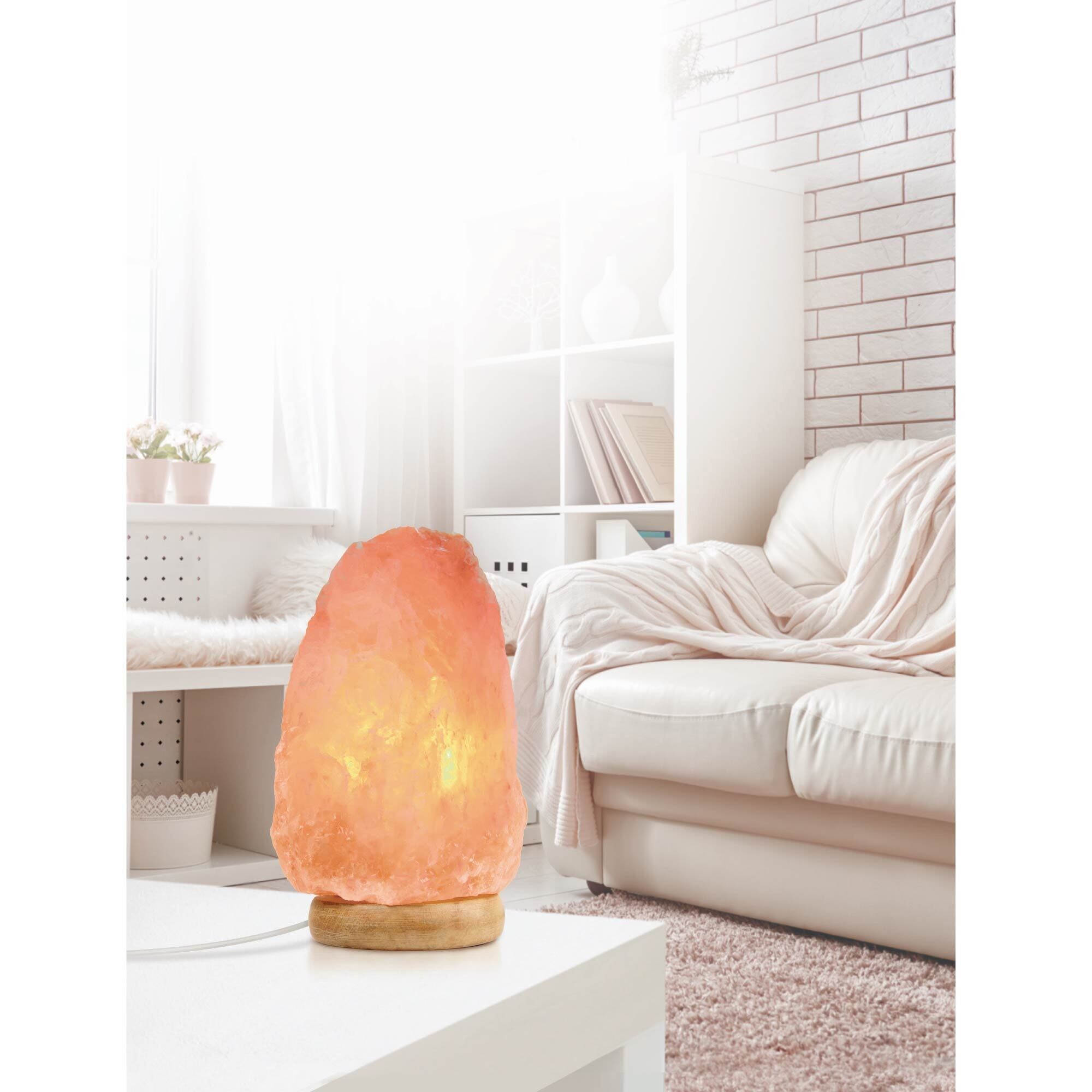 Brookstone Himalayan Salt Lamp With Built In Dimmer