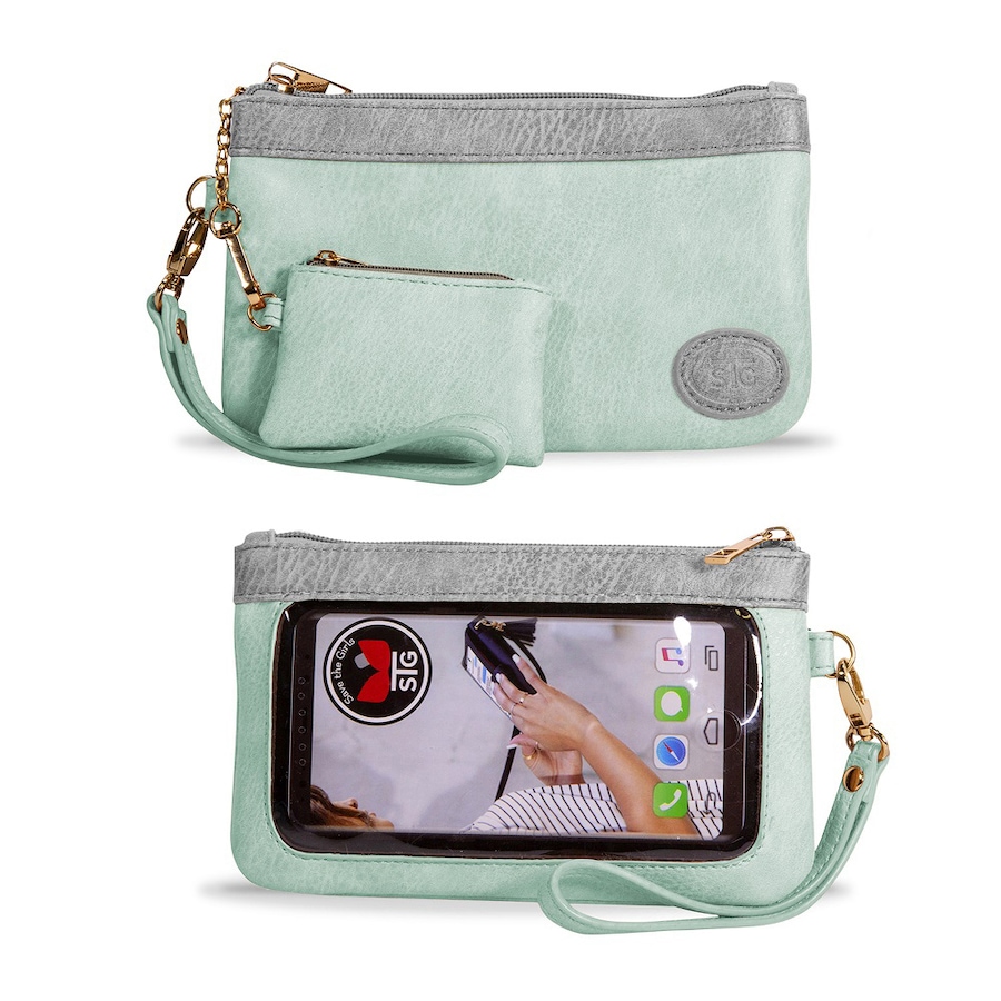 Image 706742_CREMT.jpg, Product 706-742 / Price $62.99, Save the Girls Catchy Clutch Touchscreen Purse and Wristlet from Save the Girls on TSC.ca's Fashion department