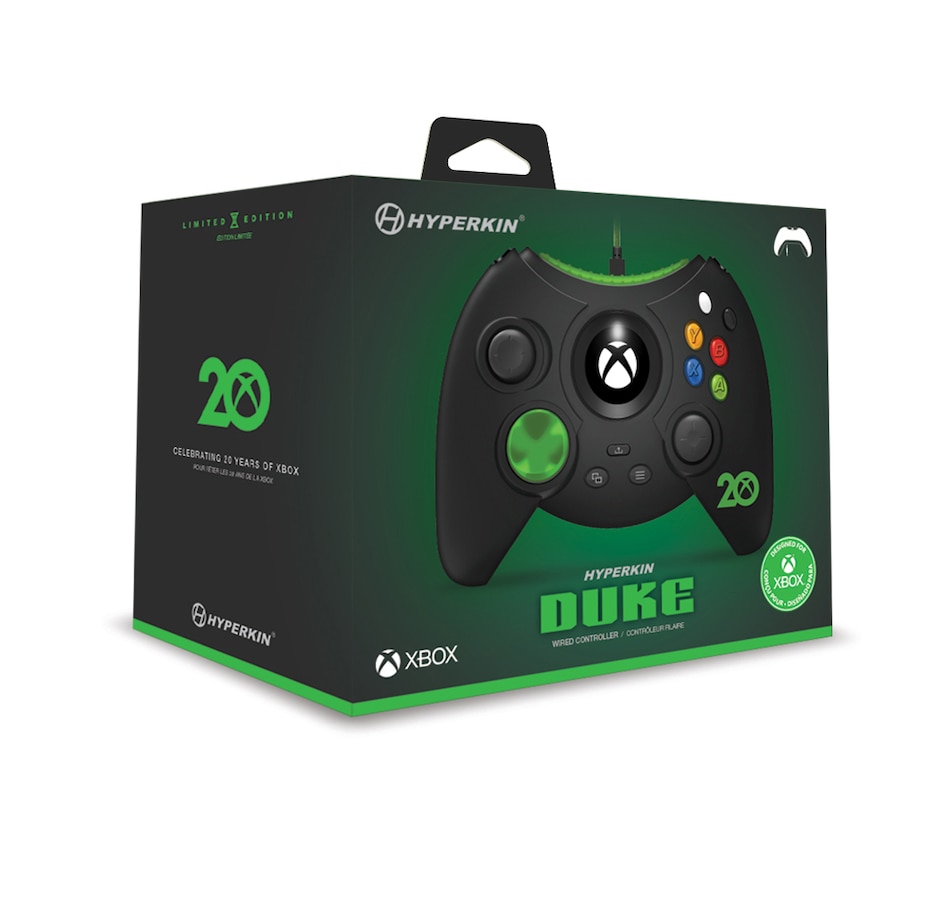 Image 706850_ALTMORE1.jpg, Product 706-850 / Price $119.99, Hyperkin Duke Wired Controller - Xbox Series X/Xbox Series S/Xbox One/Windows 10 Xbox 20th Anniversary Edition (black) on TSC.ca's Toys & Hobbies department