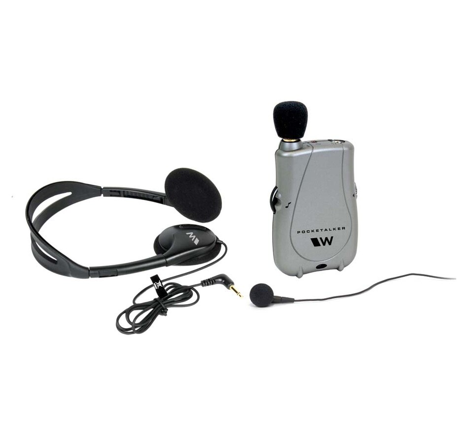 Image 706876_ALTMORE1.jpg, Product 706-876 / Price $219.99, Pocketalker Ultra Amplifier with Over-the-Head Headphones and Mini Earbuds (grey) on TSC.ca's Electronics department
