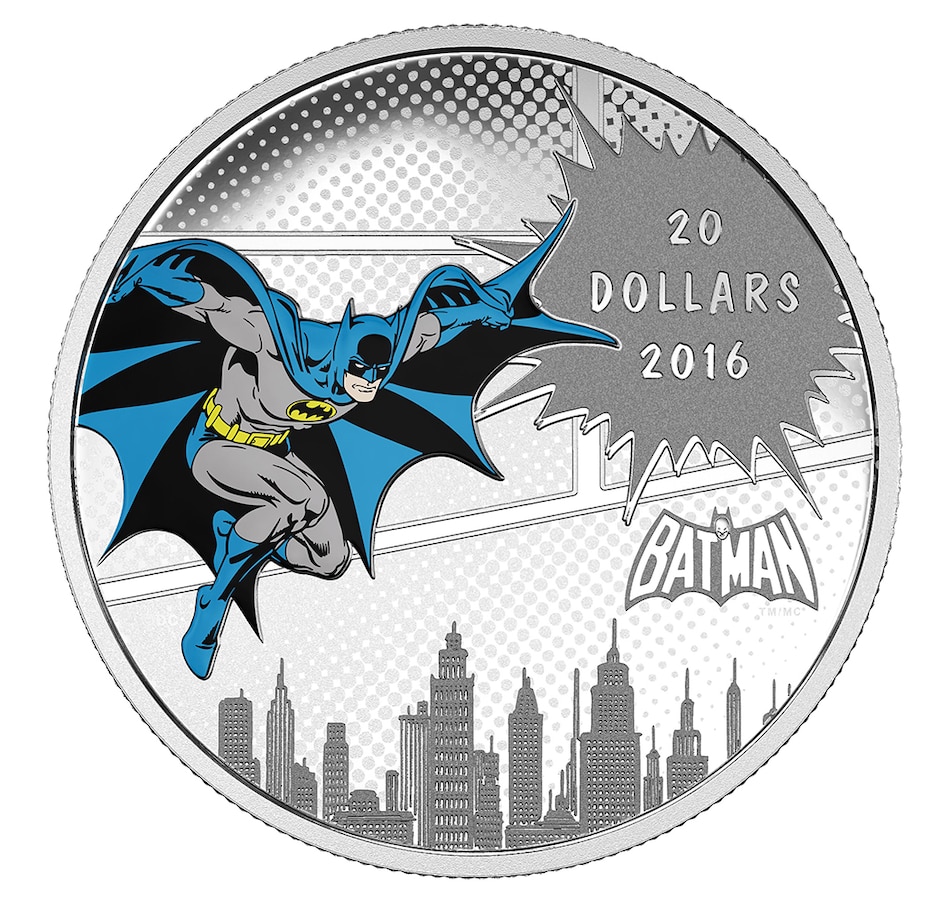 Image 706992.jpg, Product 706-992 / Price $109.95, 2016 $20 Fine Silver Coin - DC Comics Originals The Dark Knight from Royal Canadian Mint (RCM) on TSC.ca's Coins department
