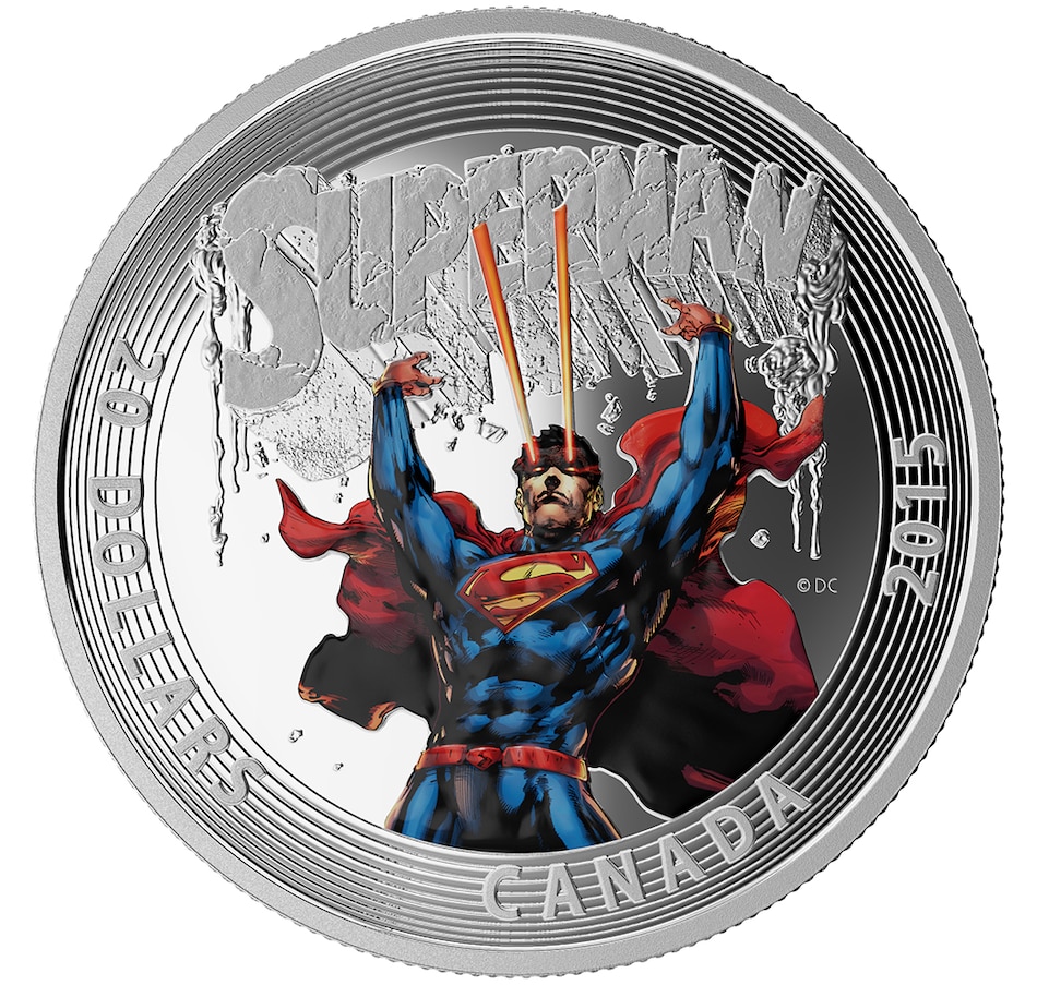 Image 707056.jpg, Product 707-056 / Price $129.95, 2015 $20 Iconic Superman Comic Book Covers Fine Silver Coin - Superman #28 from Royal Canadian Mint (RCM) on TSC.ca's Coins department