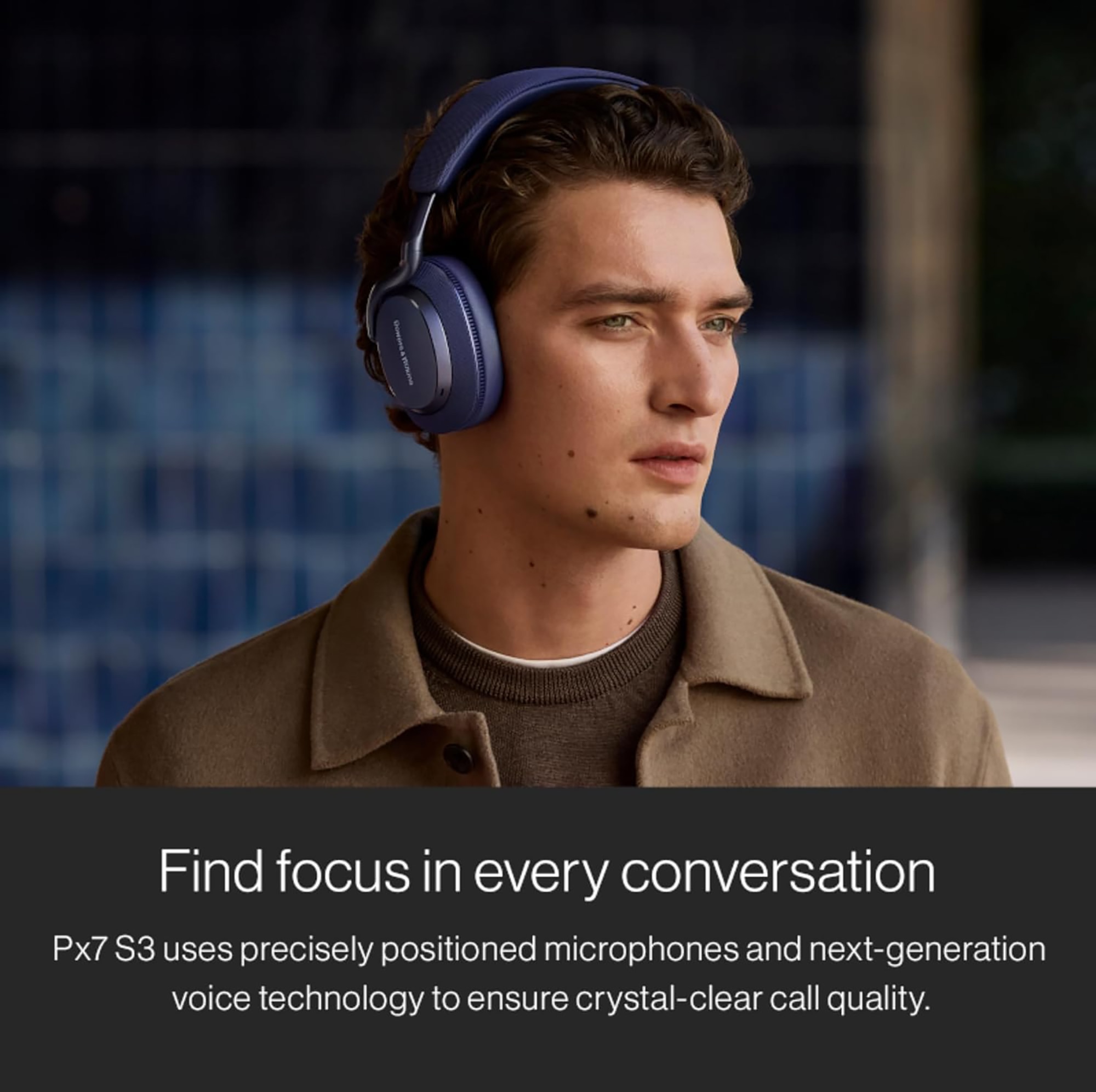 【555faiz】Bowers & Wilkins Px7 S3 Bowers & Wilkins Px7 S3 Over-Ear Headphones, High-Resolution