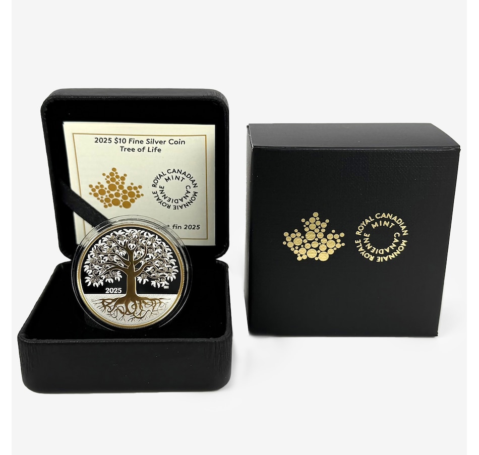 Image 707088.jpg, Product 707-088 / Price $79.95, 2025 $10 Tree of Life Fine Silver Coin from Royal Canadian Mint (RCM) on TSC.ca's Coins department