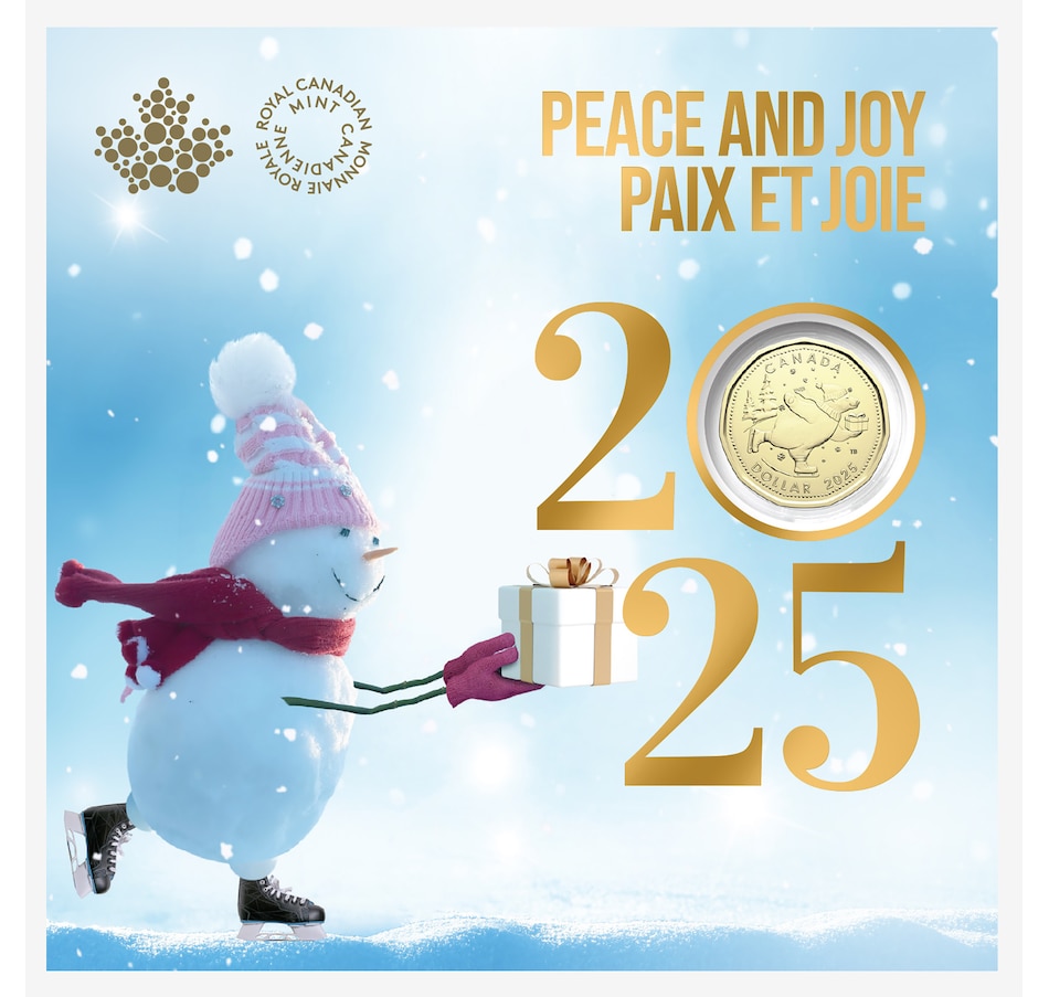 Image 707096_ALTMORE1.jpg, Product 707-096 / Price $24.95, 2025 Holiday Gift Coin Set with Special-Edition Festive Polar Bear Dollar Coin from Royal Canadian Mint (RCM) on TSC.ca's Coins department