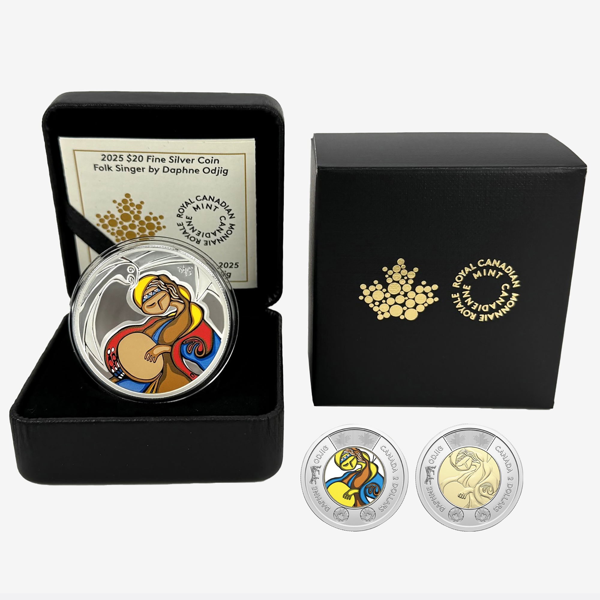 2025 $20 Fine Silver Daphne Odjig Coin plus Bonus Daphne Odjig
