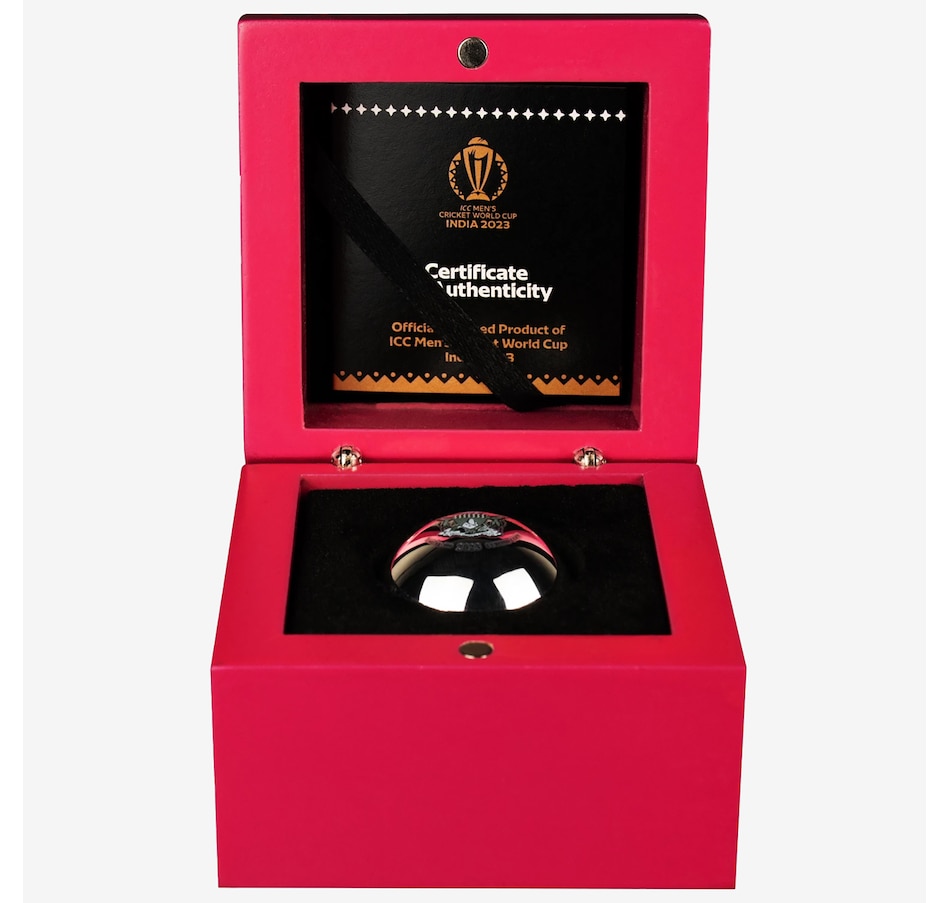 Image 707122_ALTMORE4.jpg, Product 707-122 / Price $279.95, 2023 Cricket Ball World Cup India 3D One-Ounce Silver Coin $1 Zimbabwe from Canadian Coin & Currency on TSC.ca's Coins department