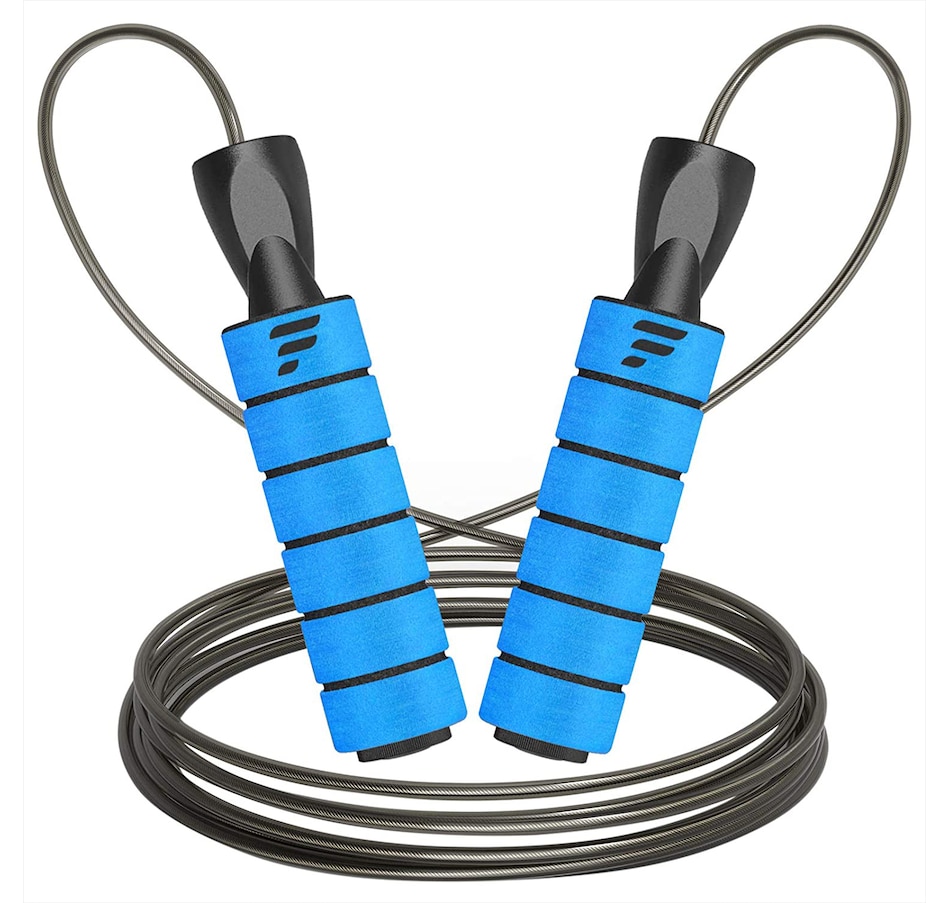 Image 707140_BLU.jpg, Product 707-140 / Price $16.99, Letsfit JR01 Adjustable Jump Rope with Foam Handles from LetsFit on TSC.ca's Health & Fitness department