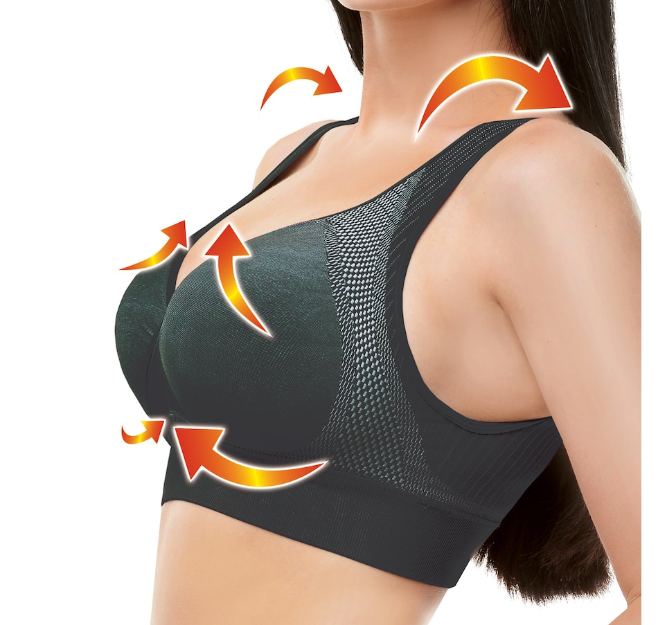 SANKOM Signature Posture Bra with Lace Accent - A422100 - Black