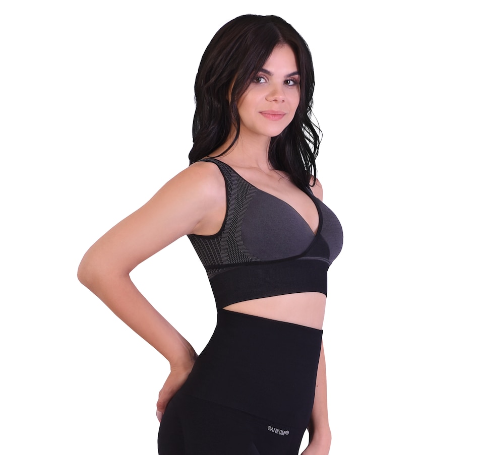 Shop LC SANKOM Black Slimming Posture Corrector Vest Body Shaper
