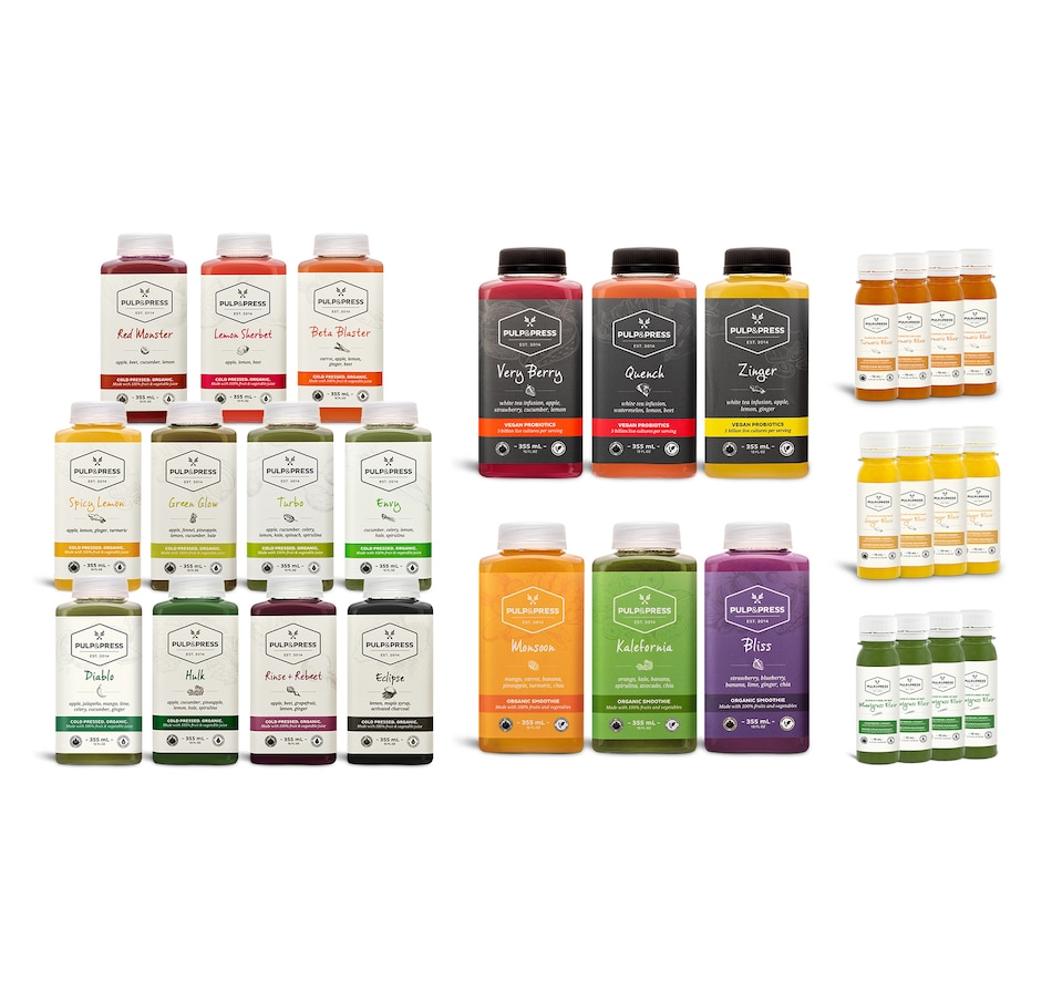 Image 707361.jpg , Product 707-361 / Price $144.99 , Pulp & Press The Reset Cleanse With Wellness Shots Bundle from Pulp & Press on TSC.ca's Fitness & Recreation department