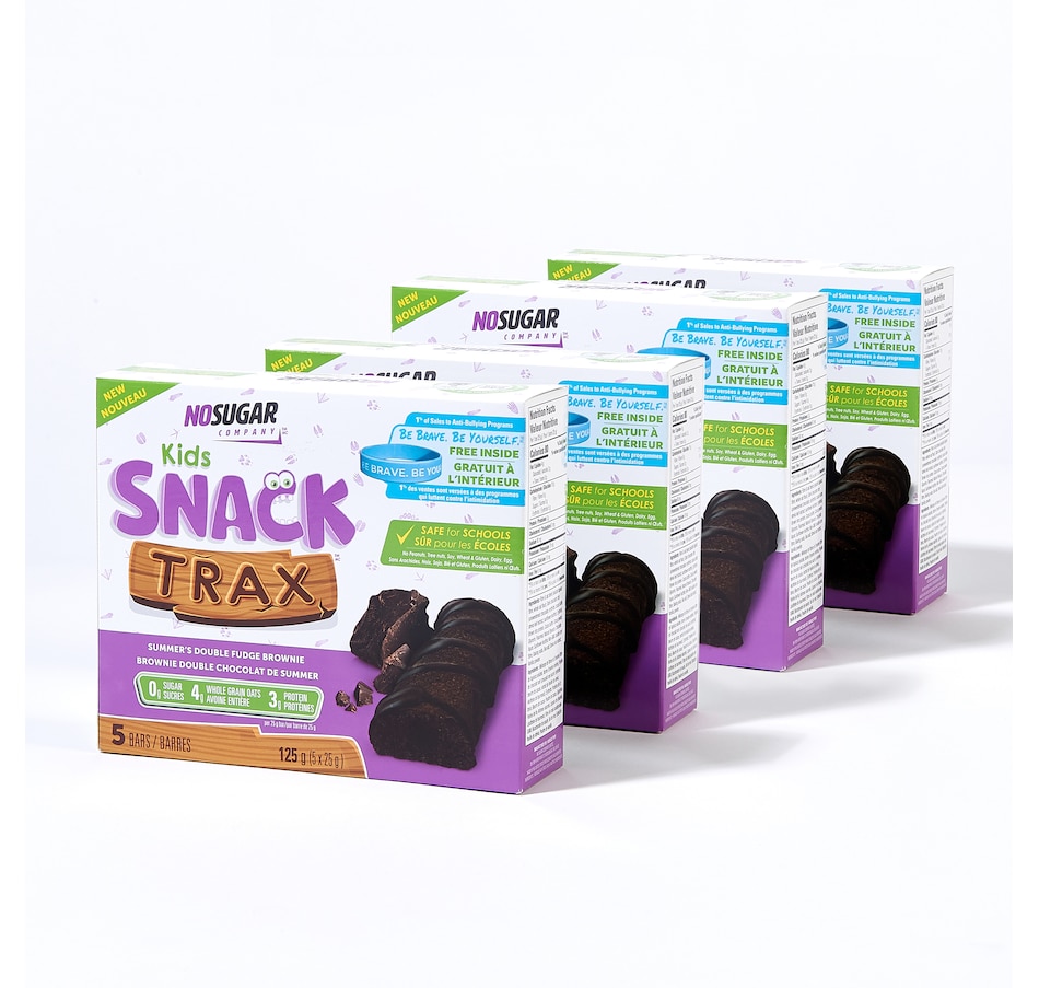 Image 707371.jpg, Product 707-371 / Price $26.00, No Sugar Company Kids Snack Trax Summer's Double Fudge Brownie — 20 Pack from No Sugar on TSC.ca's Health & Fitness department