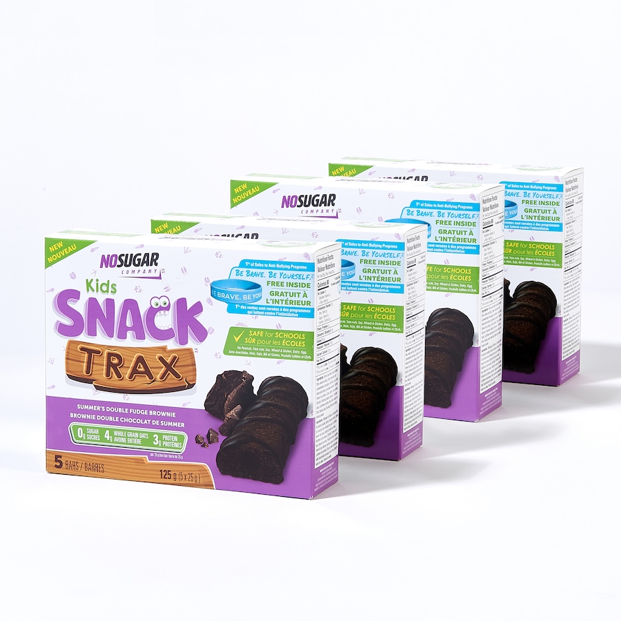 Image 707371.jpg, Product 707-371 / Price $26.00, No Sugar Company Kids Snack Trax Summer's Double Fudge Brownie — 20 Pack from No Sugar on TSC.ca's Health & Fitness department