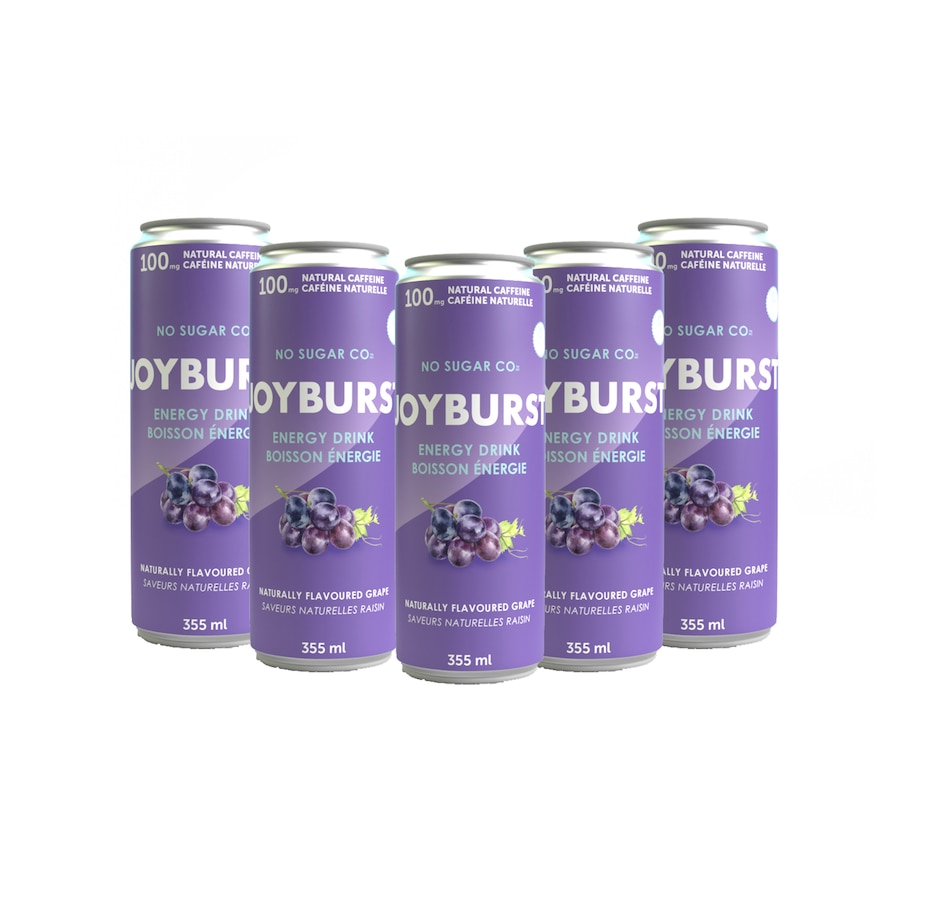Image 707373.jpg, Product 707-373 / Price $38.00, No Sugar Co. Joyburst Energy Drink Grape (12-pack) from No Sugar on TSC.ca's Health & Fitness department