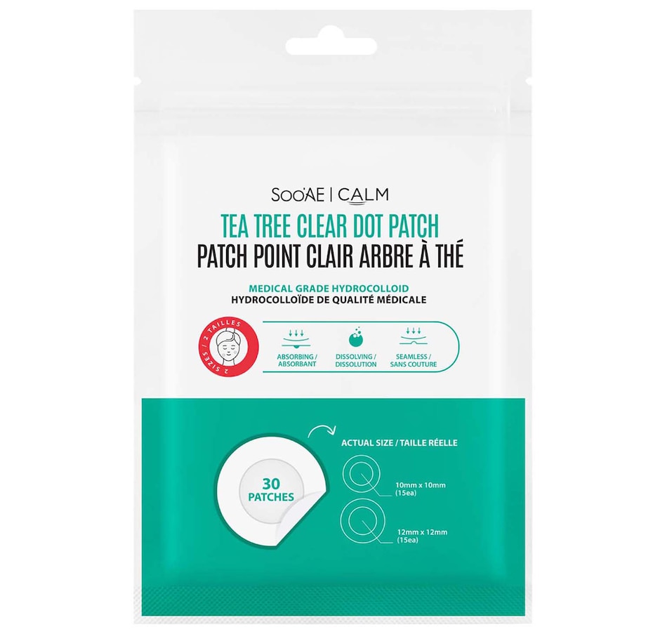 Image 707389.jpg, Product 707-389 / Price $8.00, Soo'AE Hydrocolloid Tea Tree Clear Dot Acne Patch - 30 Patches from Soo'AE on TSC.ca's Beauty department