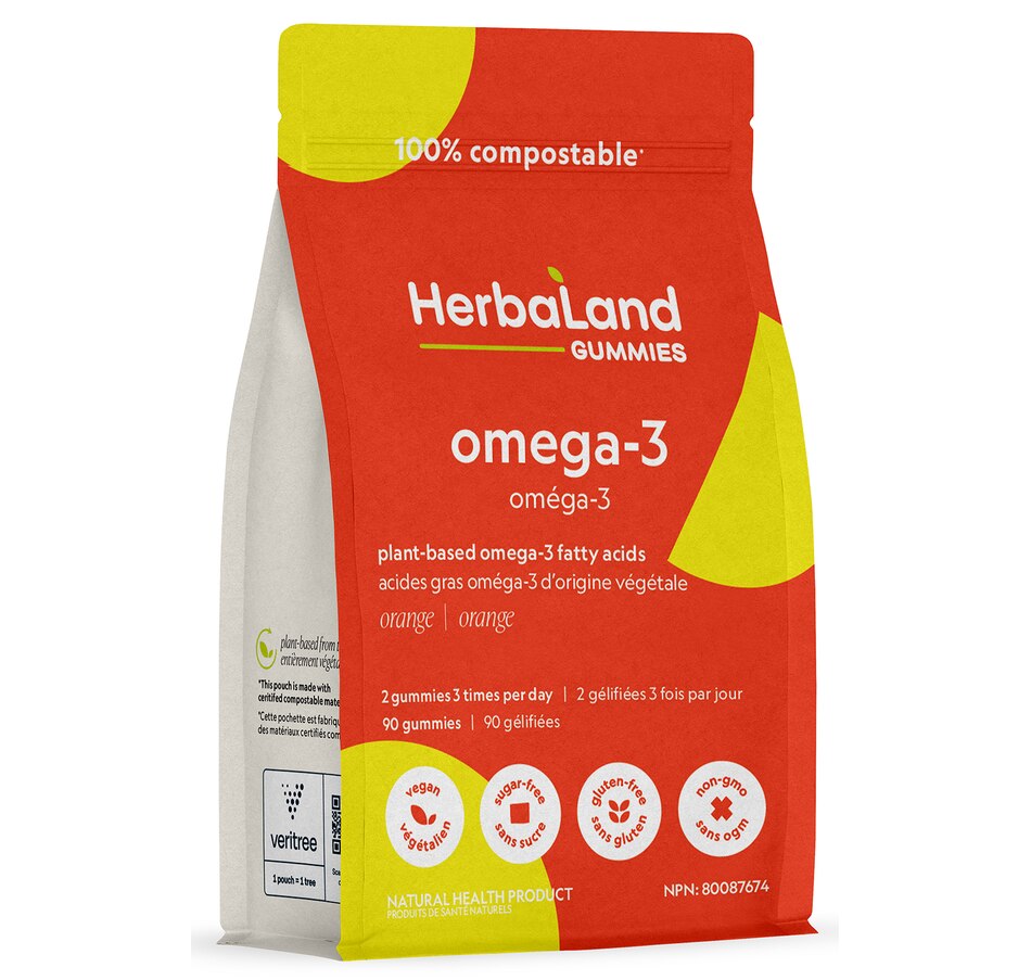 Image 707438.jpg, Product 707-438 / Price $20.39, Herbaland Vegan Omega-3 Gummies from Herbaland Naturals on TSC.ca's Health & Fitness department