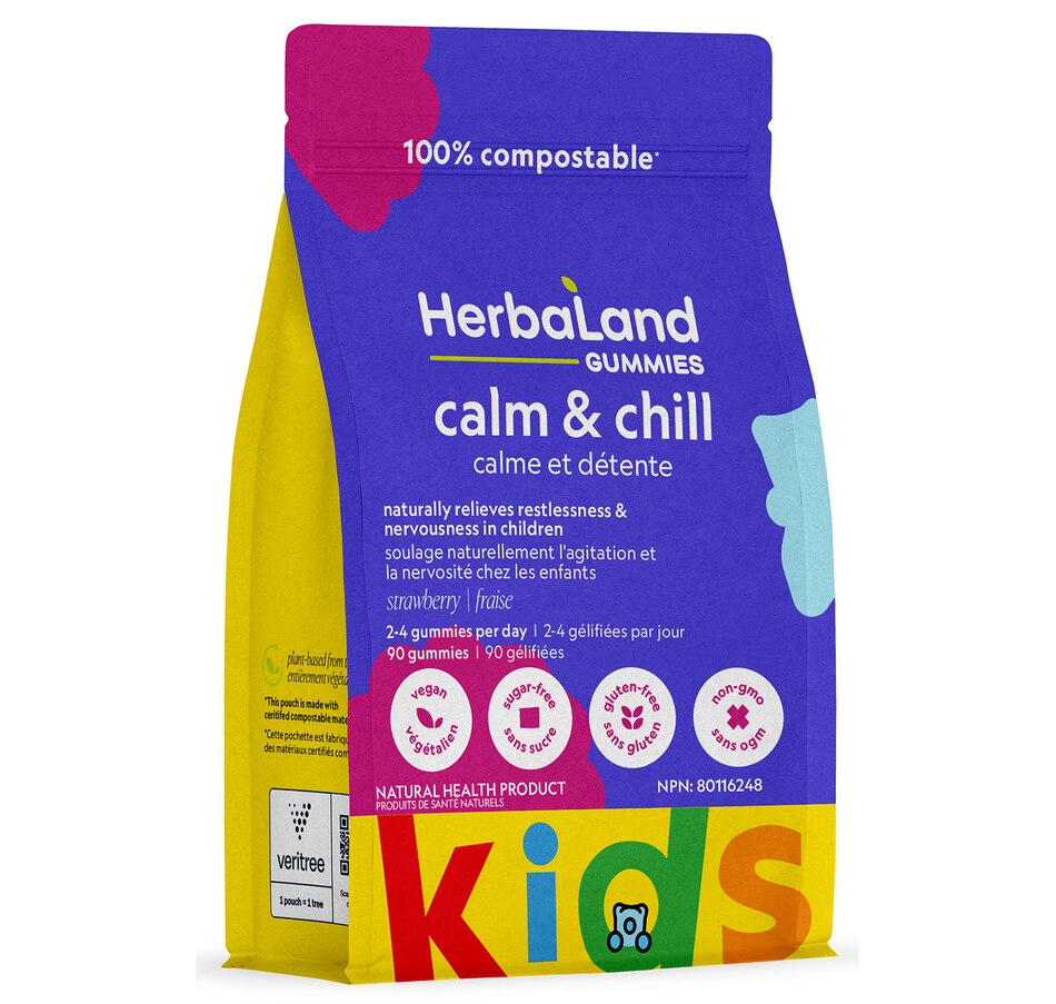 Image 707445.jpg, Product 707-445 / Price $22.00, Herbaland Kids Calm & Chill Gummies from Herbaland Naturals on TSC.ca's Health & Fitness department