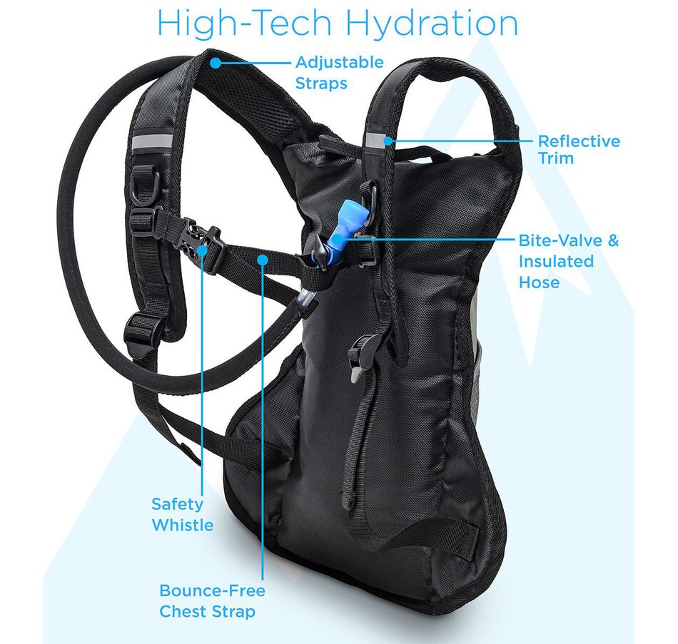 Image 707492_ALTMORE1.jpg, Product 707-492 / Price $37.99, Aduro Hydro-pro 1.5L Hydration Backpack from Wellness Gadgets on TSC.ca's Health & Fitness department