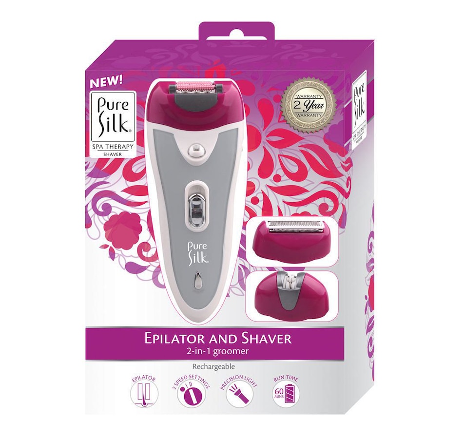 Image 707520_ALTMORE3.jpg, Product 707-520 / Price $49.99, Pure Silk 1700 Series Rechargeable 2-In-1 Epilator & Shaver from Wellness Gadgets on TSC.ca's Beauty department