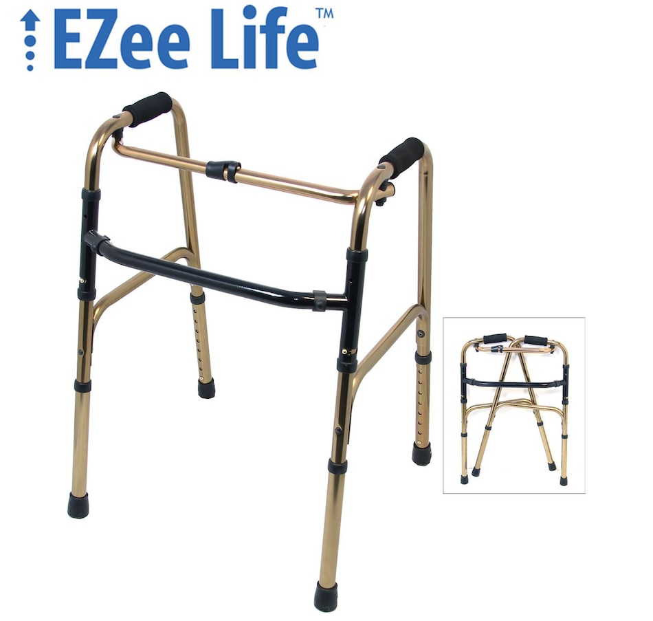 Image 707643.jpg, Product 707-643 / Price $79.00, EZee Life CH1083 Bronze Reciprocal Folding Walker from EZee Life on TSC.ca's Health & Fitness department