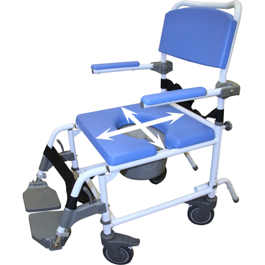 Image 707665_ALTMORE1.jpg, Product 707-665 / Price $2,520.00, EZee Life HL190-4w Seat Shower & Commode Chair from EZee Life on TSC.ca's Health & Fitness department