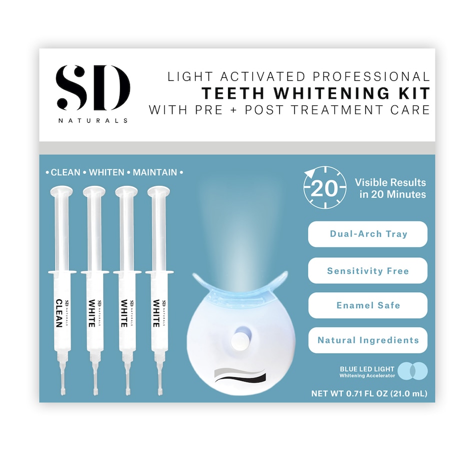 Image 707695_ALTMORE1.jpg, Product 707-695 / Price $69.99, Spa Dent Naturals Blue Light Clean + White Kit from Spa Dent SD Naturals on TSC.ca's Beauty department