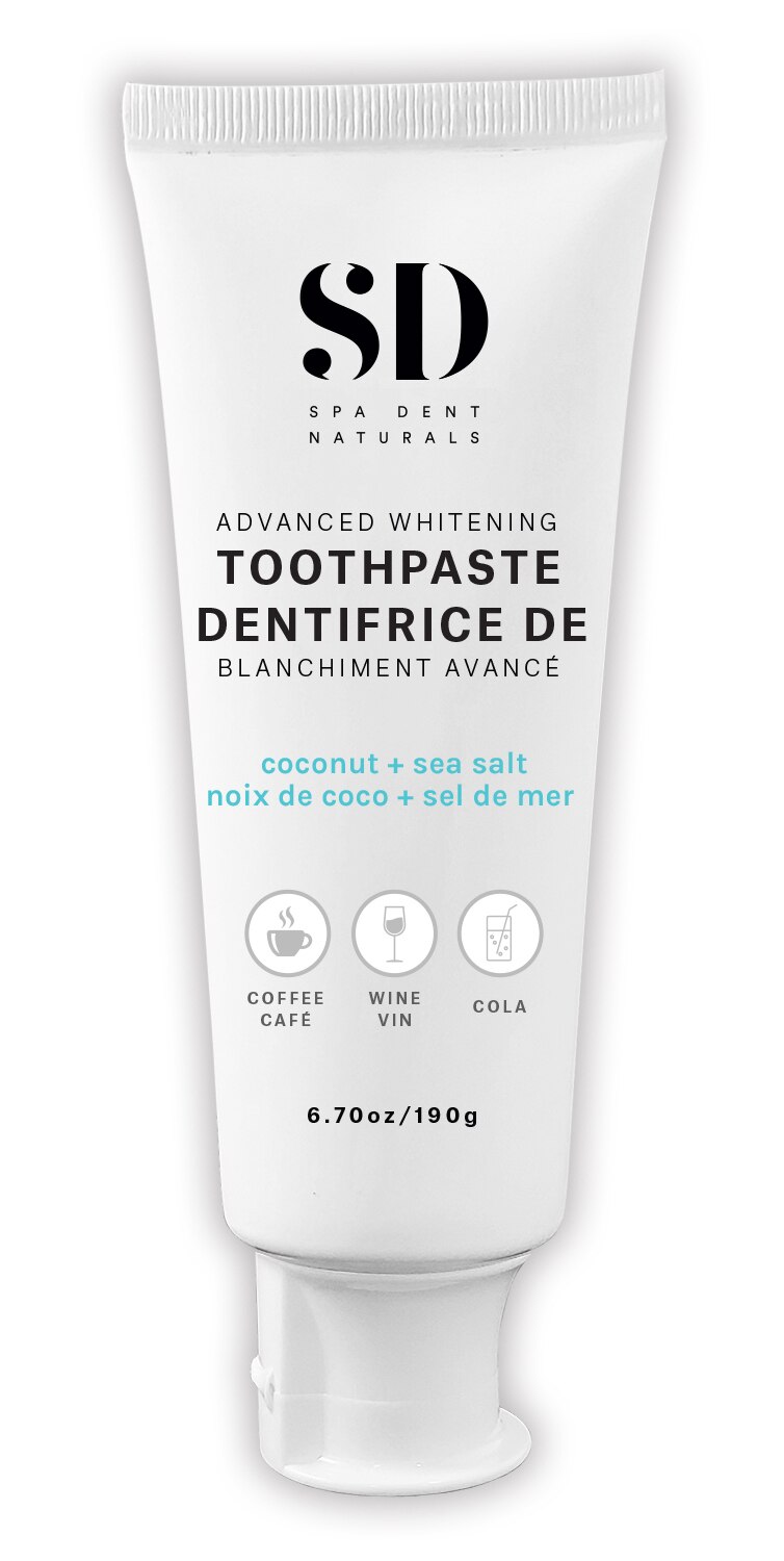 spa dent naturals coconut sea salt advanced whitening toothpaste