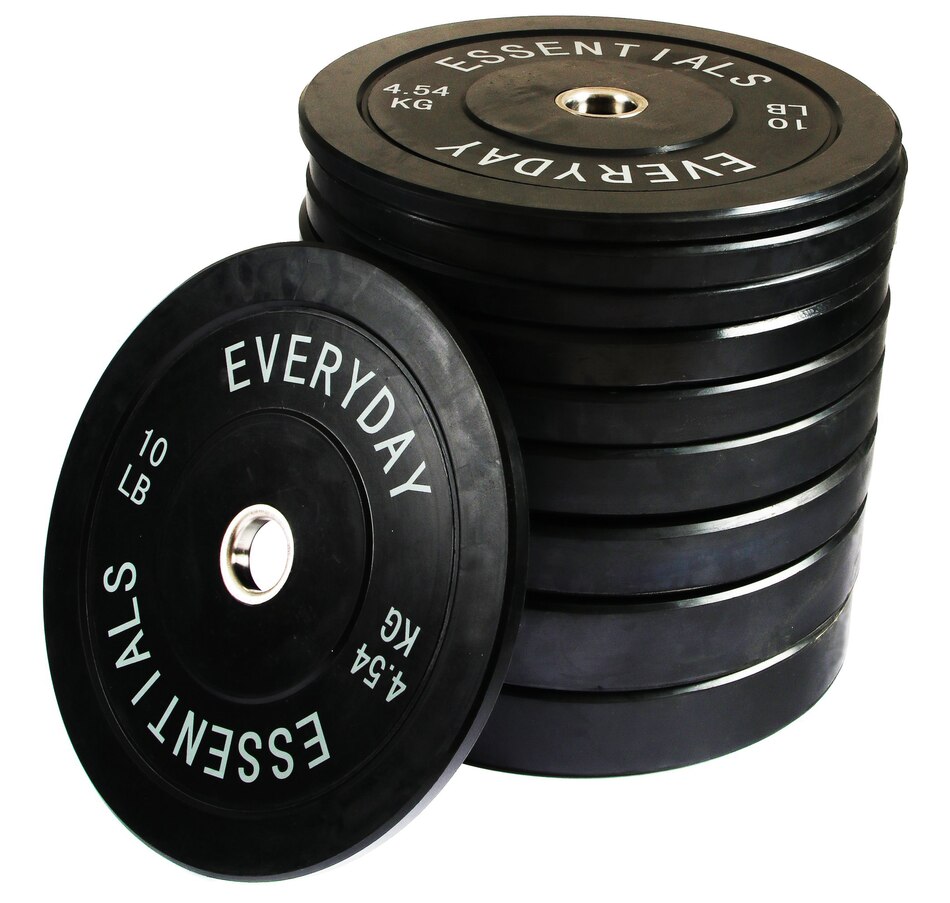 Image 707792_ALTMORE1.jpg, Product 707-792 / Price $799.99, BalanceFrom Everyday Essentials Bumper Plate Weight With Steel Hub 260lbs from Wellness Gadgets on TSC.ca's Health & Fitness department