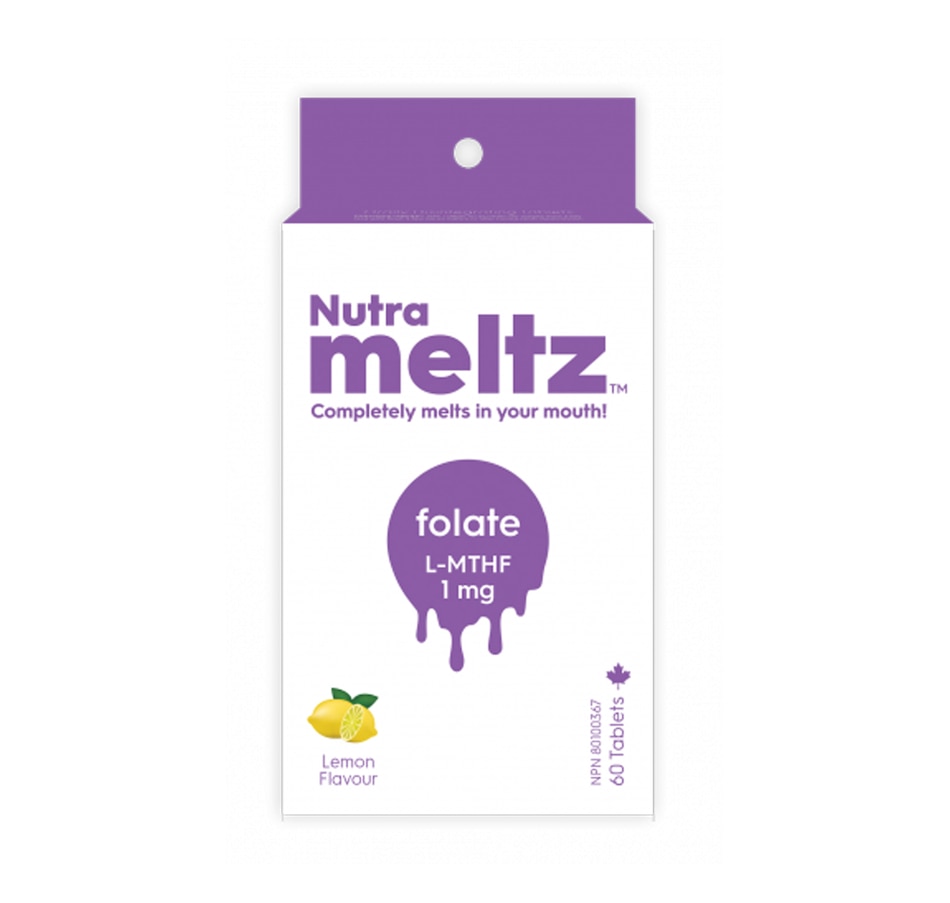 Image 707802.jpg, Product 707-802 / Price $22.99, Nutrameltz Folate L-methyl 1mg Prenatal Vitamins (60ct) from Nutrameltz on TSC.ca's Health & Fitness department