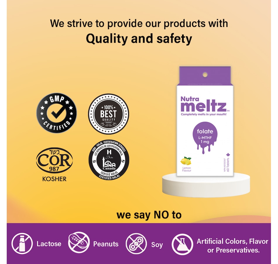 Image 707802_ALTMORE1.jpg, Product 707-802 / Price $22.99, Nutrameltz Folate L-methyl 1mg Prenatal Vitamins (60ct) from Nutrameltz on TSC.ca's Health & Fitness department