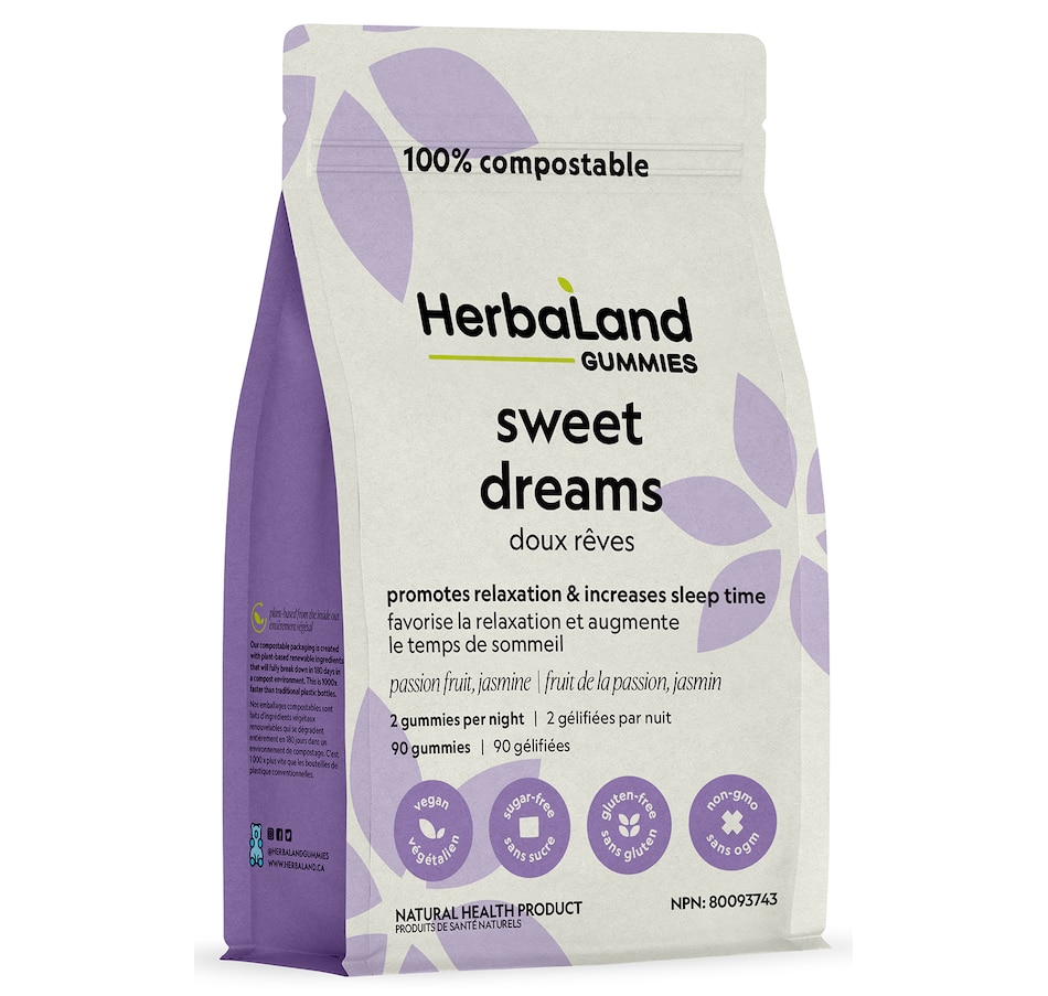 Image 707882.jpg, Product 707-882 / Price $18.69, Herbaland Sweet Dreams Gummies from Herbaland Naturals on TSC.ca's Health & Fitness department