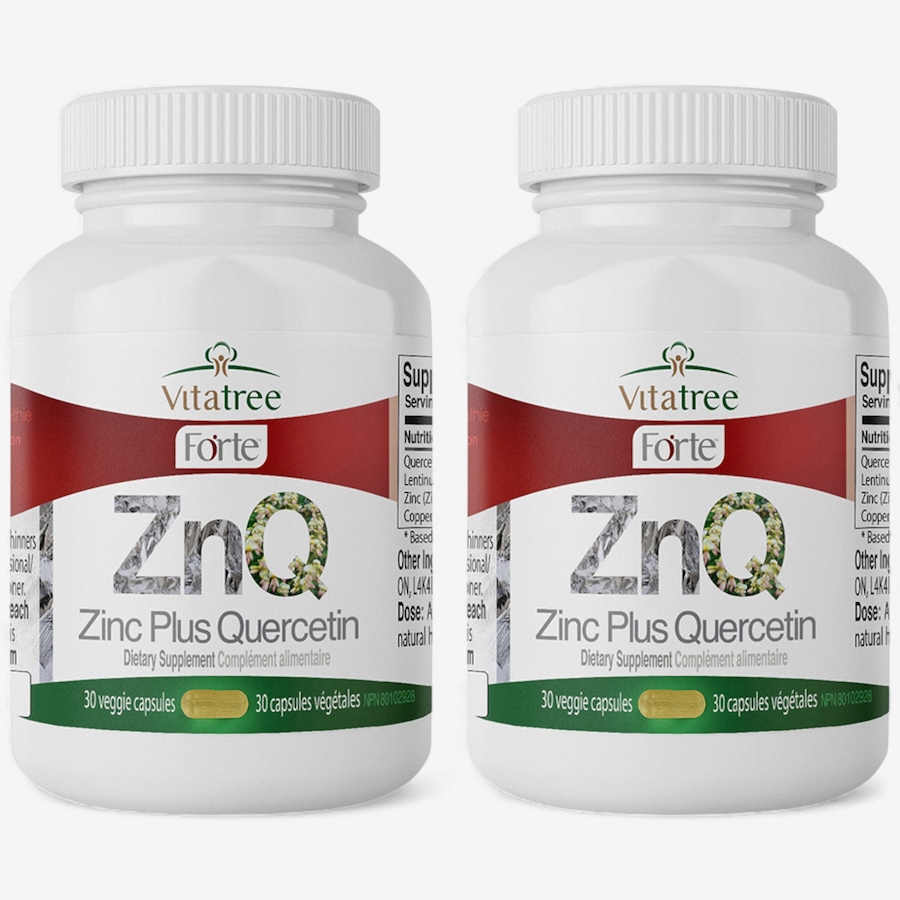 Image 707927.jpg, Product 707-927 / Price $81.99, VitaTree Forte Zinc Plus Quercetin 60 Day from VitaTree Nutritionals on TSC.ca's Health & Fitness department
