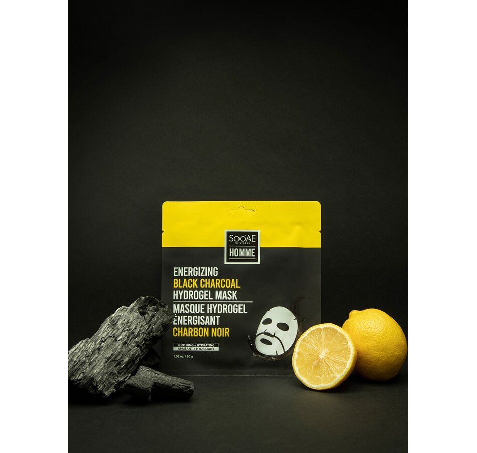 Image 707939_ALTMORE2.jpg, Product 707-939 / Price $5.00, Soo'Ae Homme Energizing Black Charcoal Hydrogel Mask from Soo'AE on TSC.ca's Men's Shop department