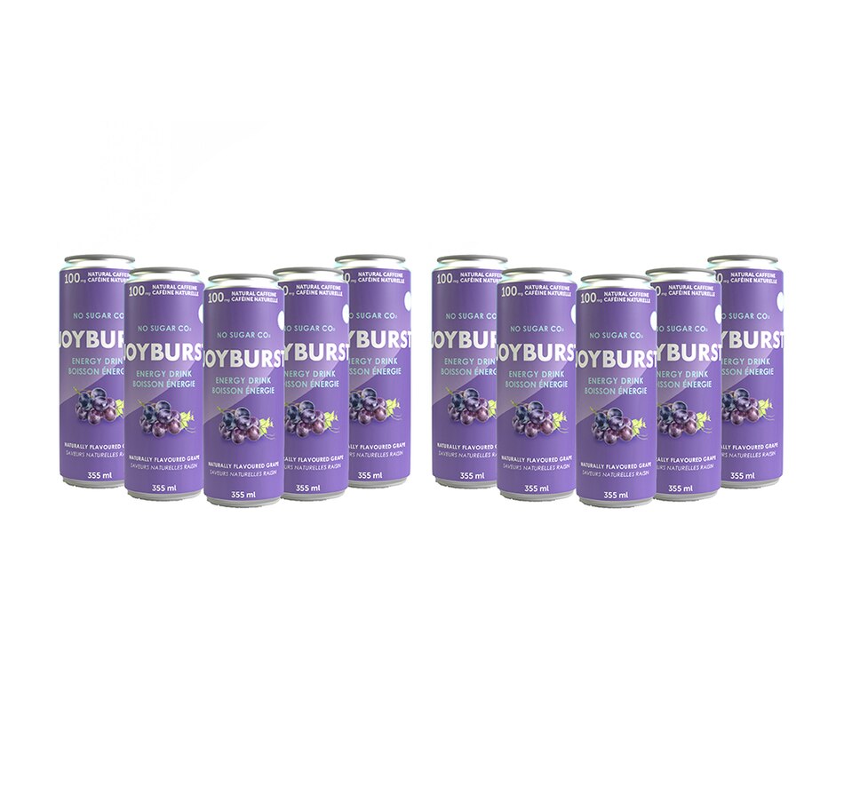 Image 707955.jpg, Product 707-955 / Price $76.00, No Sugar Co. Joyburst Energy Drink Grape (12-Pack Duo) from No Sugar on TSC.ca's Health & Fitness department