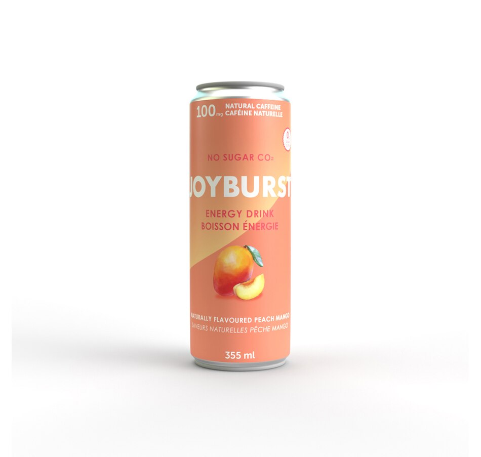 Image 707958_ALTMORE2.jpg, Product 707-958 / Price $76.00, No Sugar Co. Joyburst Energy Drink Peach Mango (12-Pack Duo) from No Sugar on TSC.ca's Health & Fitness department