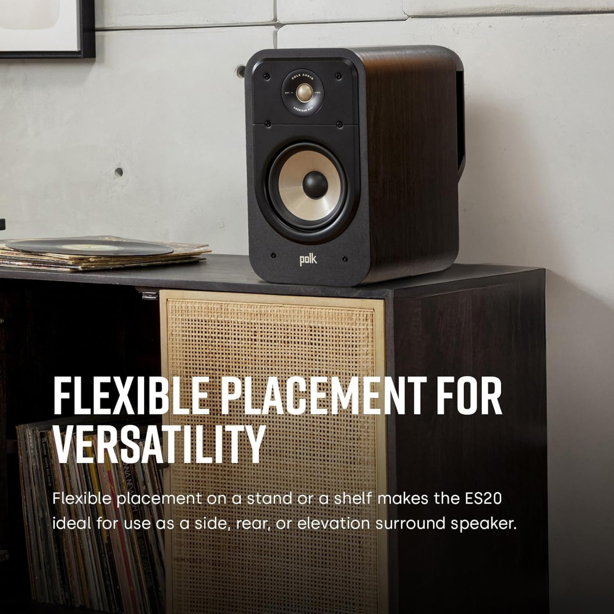 Polk Audio Signature Elite ES20 Bookshelf Speaker Hi-Res Audio