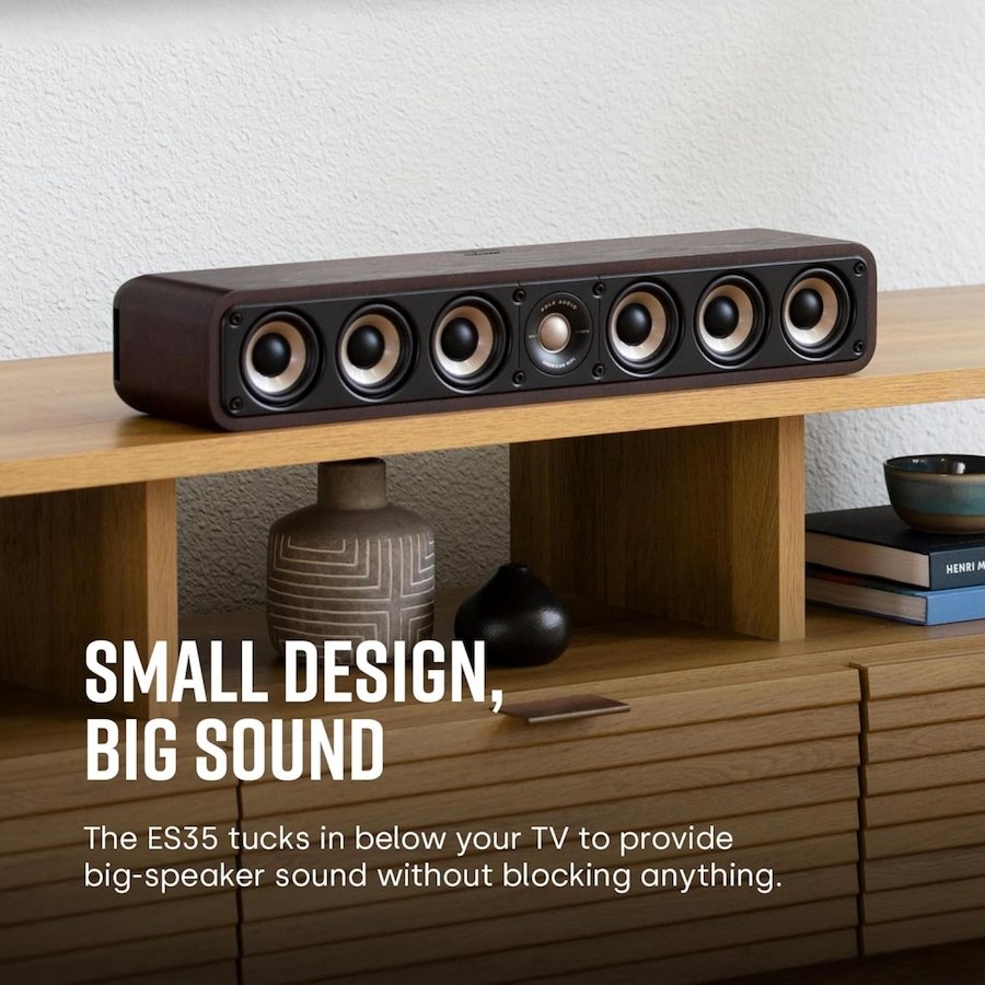 Image 707985_ALTMORE1.jpg, Product 707-985 / Price $549.00, Polk Audio Signature Elite ES35 Slim Center Channel Speaker Hi-Res Audio Certified from Polk Audio on TSC.ca's Electronics department
