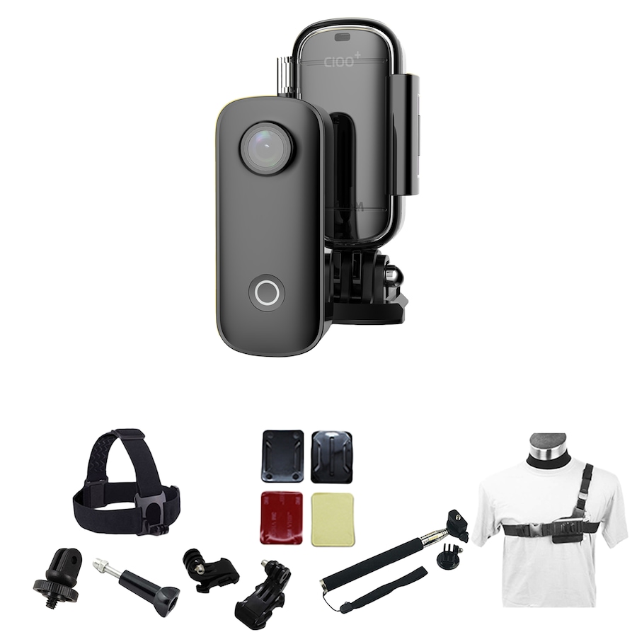 Image 707993_BLK.jpg, Product 707-993 / Price $169.99, SJCAM C100+ 1080p Sports Action Camera Bundle from SJCAM on TSC.ca's Electronics department