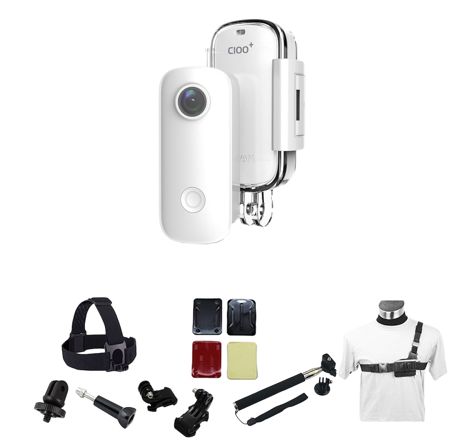 Image 707993_WHT.jpg, Product 707-993 / Price $99.99, SJCAM C100+ 1080p Sports Action Camera Bundle from SJCAM on TSC.ca's Electronics department