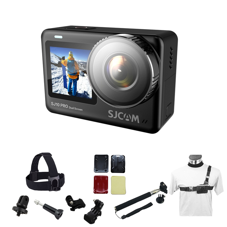 Image 707995.jpg, Product 707-995 / Price $299.99, SJCAM SJ10PRO Dual Screen Camera Bundle from SJCAM on TSC.ca's Electronics department