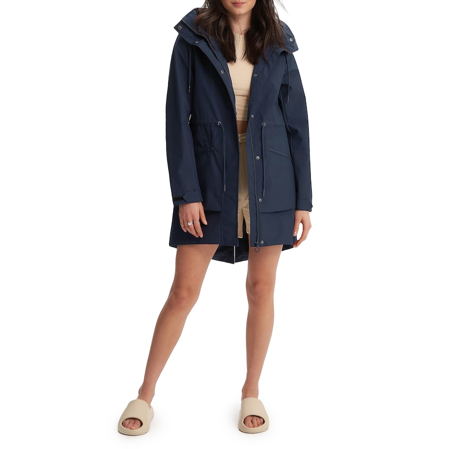 Image 708009_NVY.jpg, Product 708-009 / Price $126.88, Noize Sibi Mid-length Raincoat from Noize on TSC.ca's Fashion department