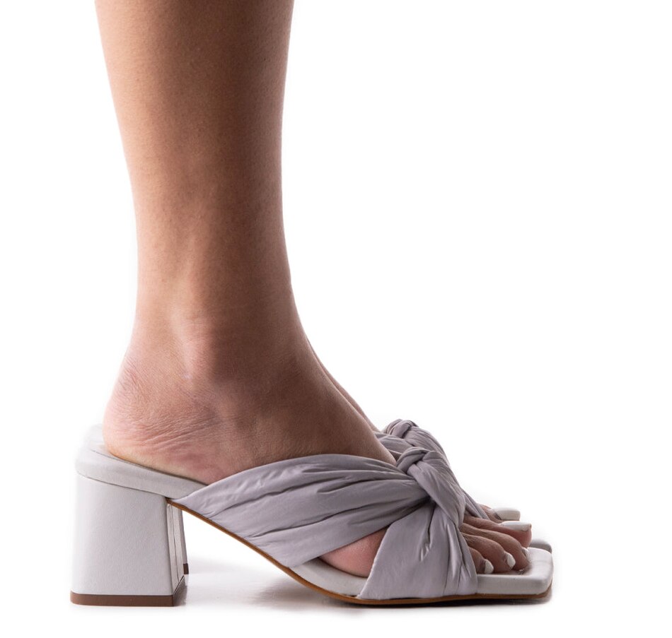Image 708019_GRY.jpg, Product 708-019 / Price $148.00, L'Intervalle Goddess Nylon Mule Heel Sandal from L'Intervalle on TSC.ca's Clothing & Shoes department