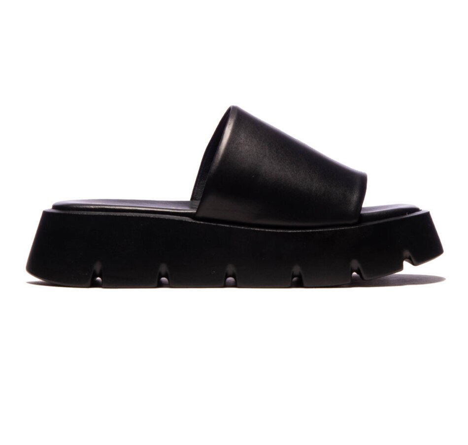 Image 708023_BLK.jpg, Product 708-023 / Price $138.00, L'Intervalle Baco Platform Slide Sandal from L'Intervalle on TSC.ca's Shoes department