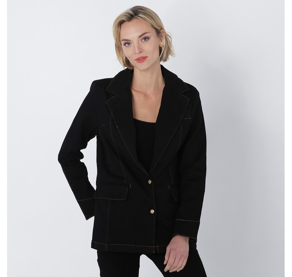 Image 708218_BLK.jpg, Product 708-218 / Price $110.00, Lola Jeans Monaco Blazer from Lola Jeans on TSC.ca's Clothing & Shoes department