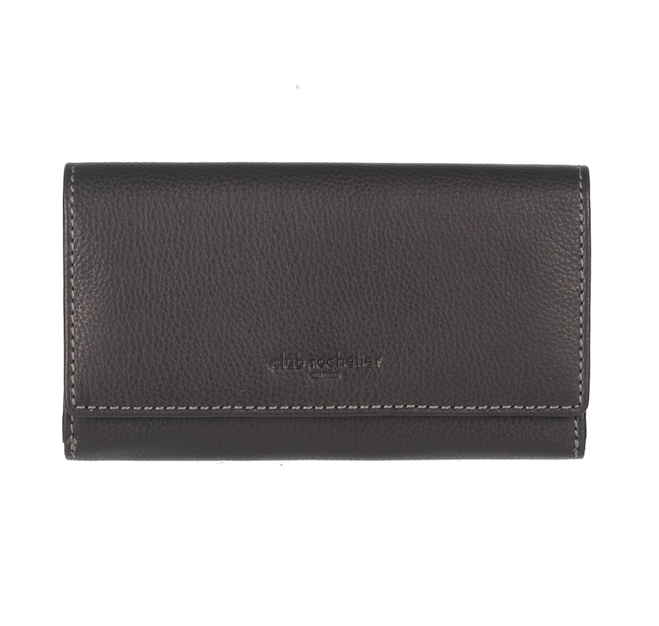 Image 708283_BLK.jpg, Product 708-283 / Price $80.00, Club Rochelier Medium Full Leather Ladies' Clutch from Club Rochelier on TSC.ca's Fashion department