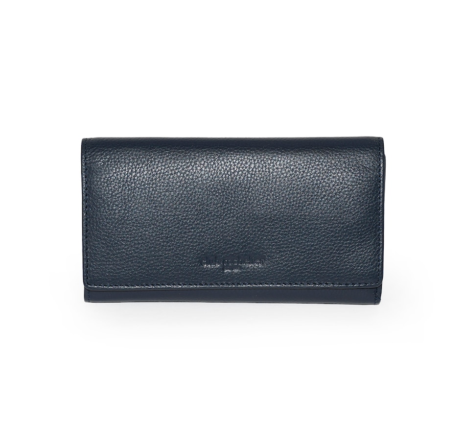 Image 708283_NVY.jpg, Product 708-283 / Price $80.00, Club Rochelier Medium Full Leather Ladies' Clutch from Club Rochelier on TSC.ca's Fashion department