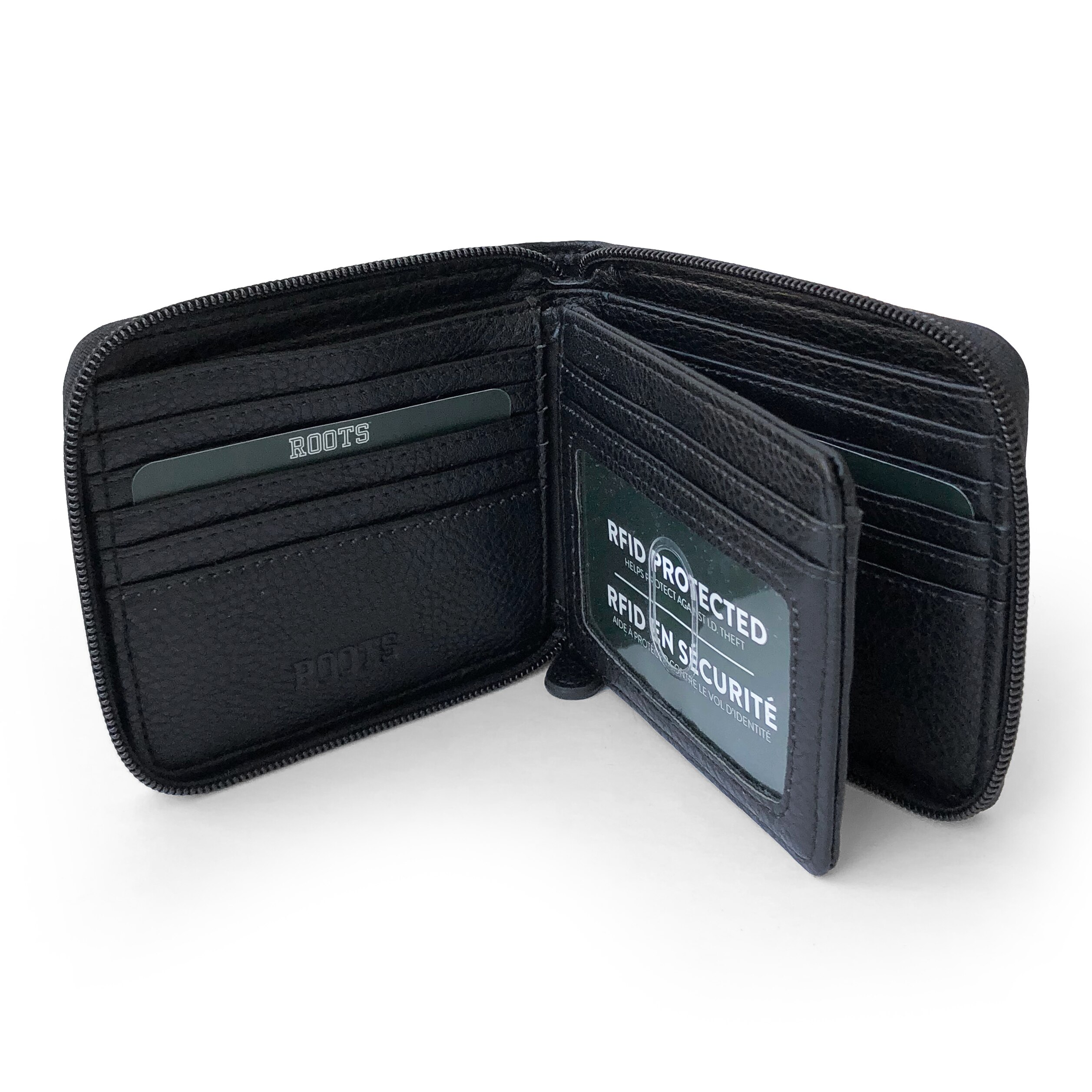 Roots Wallets Mens Zipper Around With Center Wing - TSC.ca