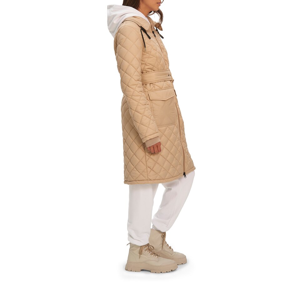 Image 708345_ALTMORE2.jpg, Product 708-345 / Price $270.00, Noize Sissel Diamond Quilt Long Lightweight Puffer from Noize on TSC.ca's Fashion department